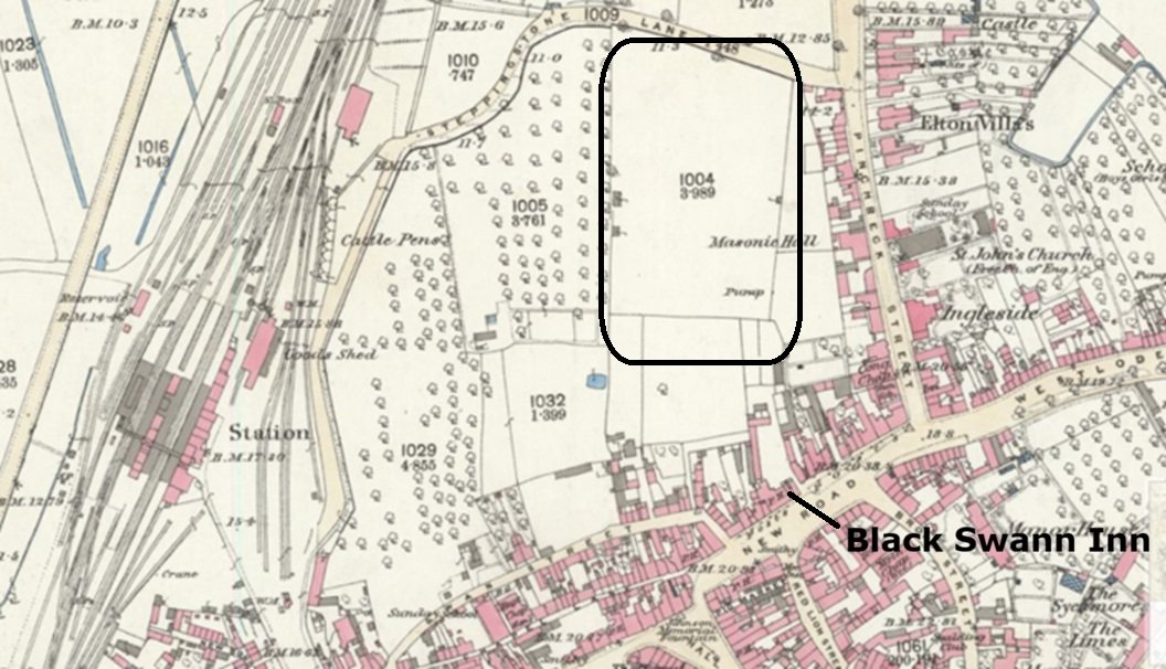Spalding - Black Swan field : Map credit National Library of Scotland